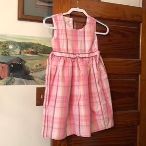 Pink checked dress